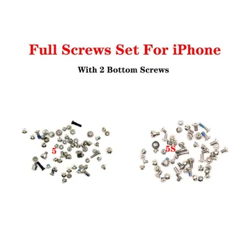 50 комплектов винтов для iPhone 5 5S 6 6S Plus, полные комплекты винтов, запасные части
