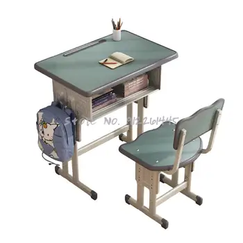 Детский письменный стол учебный стол учащиеся начальной и средней школы могут поднять домашний стол и установить стул для домашней работы маленькой девочки