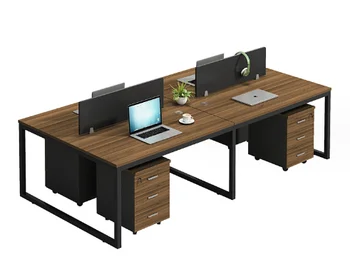 Изготовленный на заказ офисный стол на 2-4 места с металлическими ножками, офисное рабочее место, офисный стол в кабинке, коммерческий стол